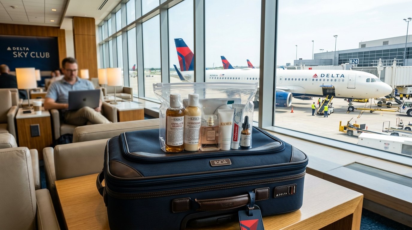 Delta Airlines Liquid Policy 2026 Guide - Travel Toiletries in Quart Clear Bag