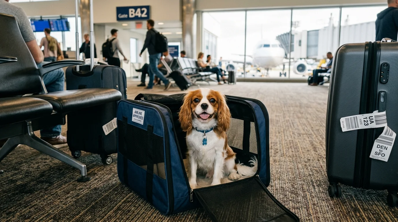 Delta Airlines Pet Policy Guide - Small Dog in Pet Carrier