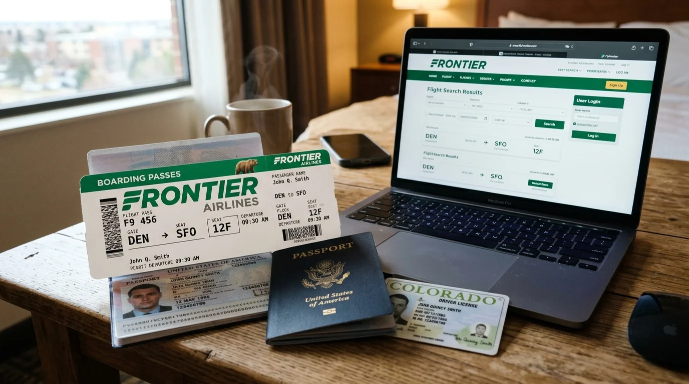 Frontier Flight Ticket and Passenger ID Verification